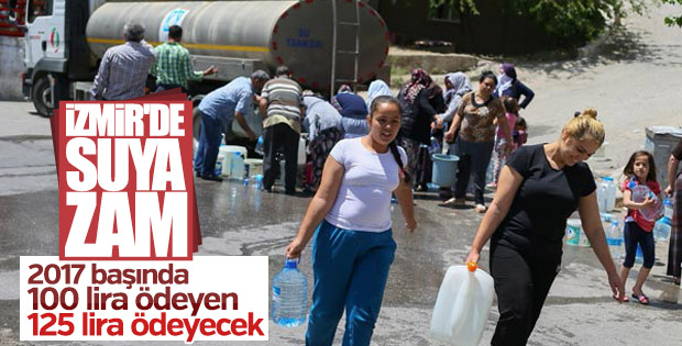 İzmir'de suya yüzde 10 zam