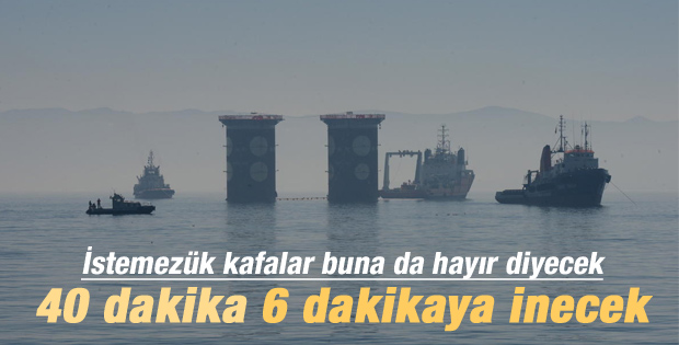 İzmit Körfez Köprüsü'nün ayak batırma töreni