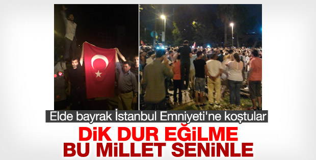 Vatan Caddesi'nde askeri kalkışmaya tepki