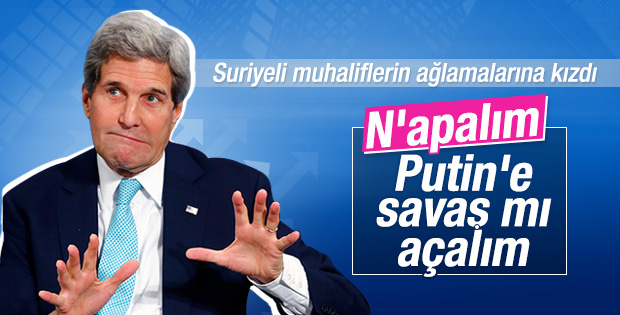 John Kerry'den muhaliflere: Rusya'ya savaş mı açalım
