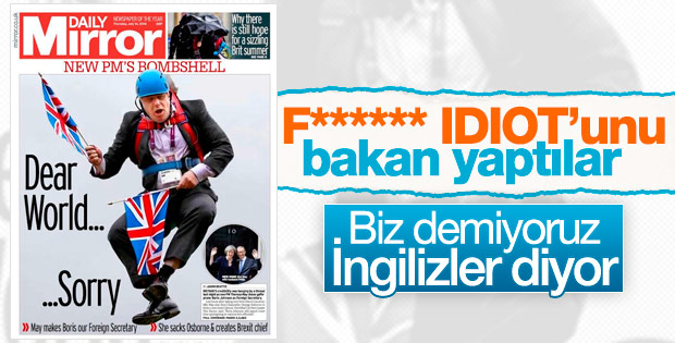 İngiliz gazeteden okuyucularına Johnson özrü