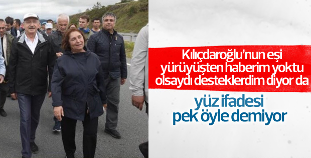 Kılıçdaroğlu eşiyle birlikte yürüdü