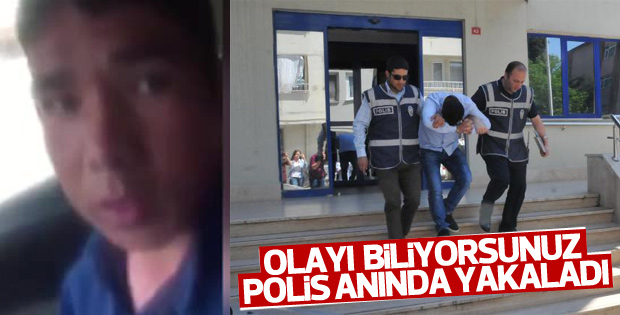 Türkmen genci tehdit eden adam yakalandı