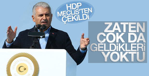 HDP'nin Meclis kararına Başbakan Yıldırım'dan ilk yorum