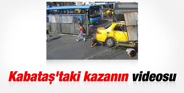 Kabataş'taki otobüs kazasının görüntüleri İZLE