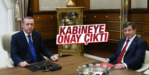 Cumhurbaşkanı Erdoğan yeni kabineyi onayladı