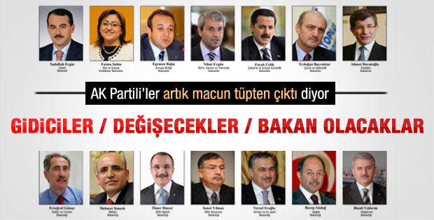 AK Parti'de kim gidecek kim gelecek