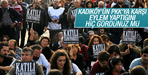 Kadıköy'deki protestoda 'katil devlet' sloganları