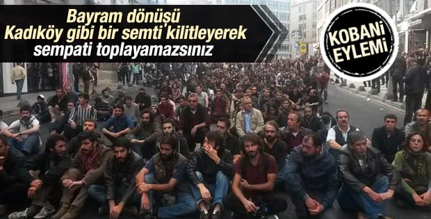 Kadıköy'de Kobani eylemi