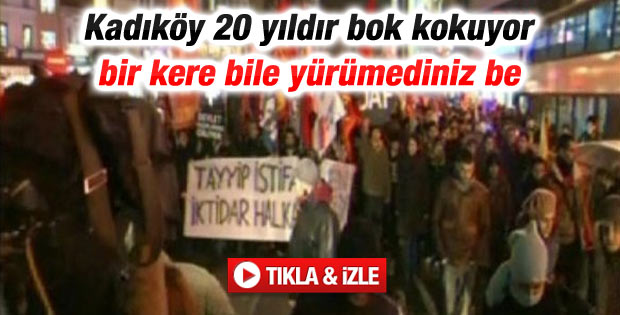 Kadıköy'de ses kaydı eylemi
