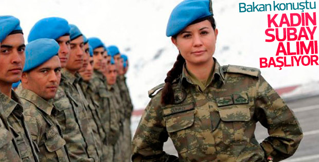 Kadın subay sınırlaması kalkıyor