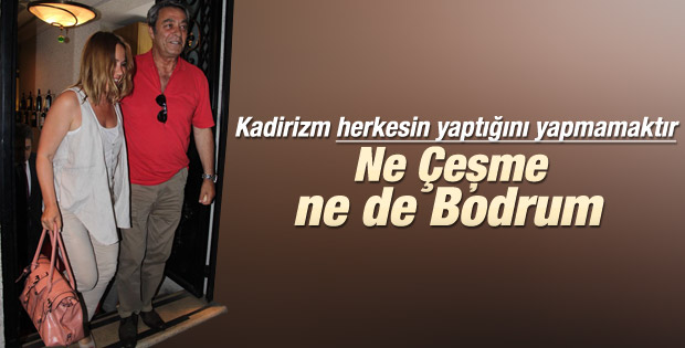 Kadir İnanır'ın Jülide Kural'la romantik tatili