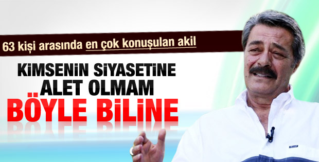 Kadir İnanır: Kan akmasın diye bu oluşumdayım