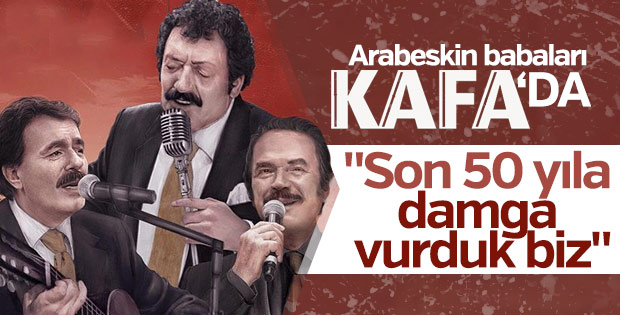 Arabeskin babaları Kafa Dergi'nin kapağında