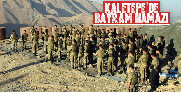 118 PKK'lının öldürüldüğü Kaletepe'de bayram namazı