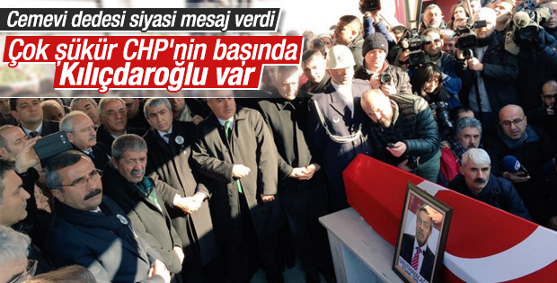 Kemal Kılıçdaroğlu Kamer Genç'in cenaze töreninde