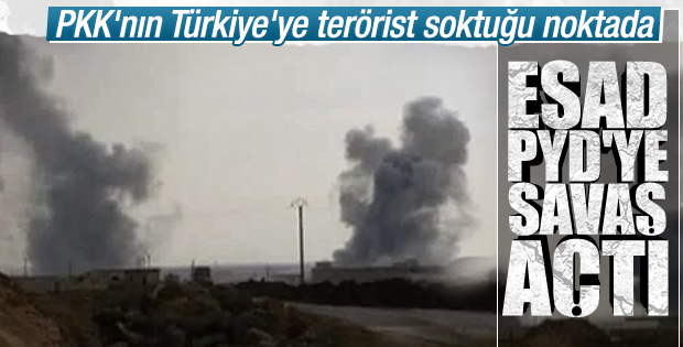 Kamışlı'da Esad-YPG çatışması