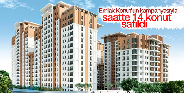 Emlak Konut'un kampanyasında konutlar kapışıldı