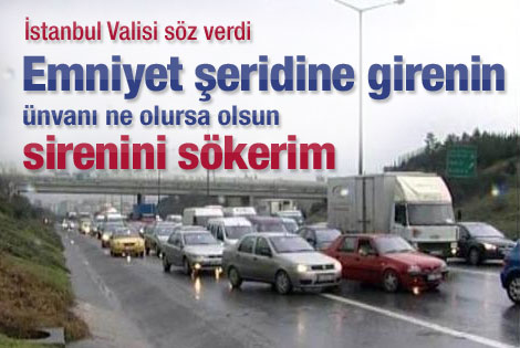 Kamu görevlisi emniyet şeridine girerse..