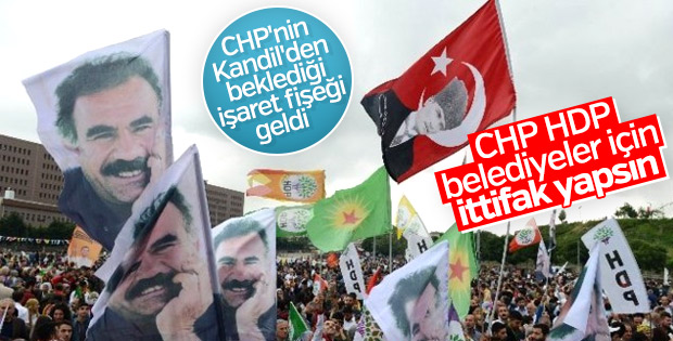 Terör örgütü PKK, CHP-HDP ittifakından yana