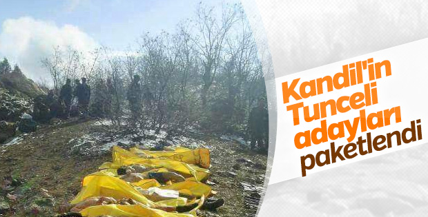 Tunceli'de eylem hazırlığı yapan teröristlerin son hali