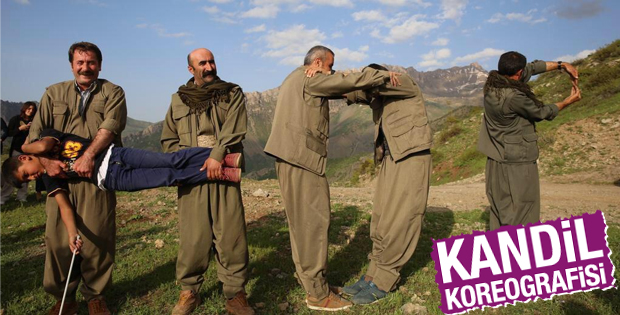 HDP'ye destek için Kandil koreografisi yaptılar