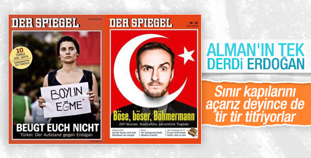 Der Spiegel Erdoğan’a hakaret eden komedyeni kapak yaptı