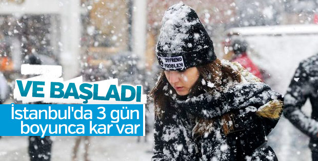 Kar yağışı sabah saatlerinde etkisini gösterdi