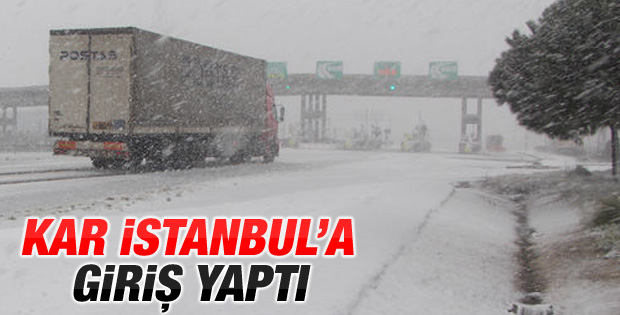 İstanbul'da kar yağışı başladı