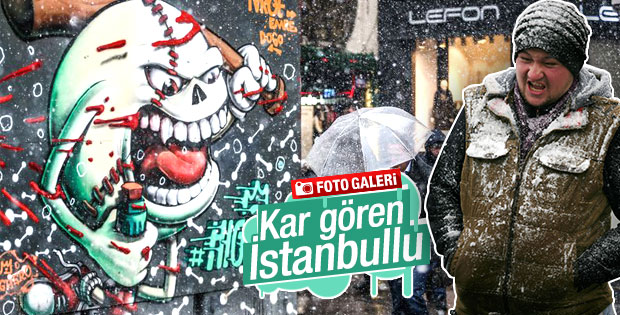 İstanbul'da kar yağışı