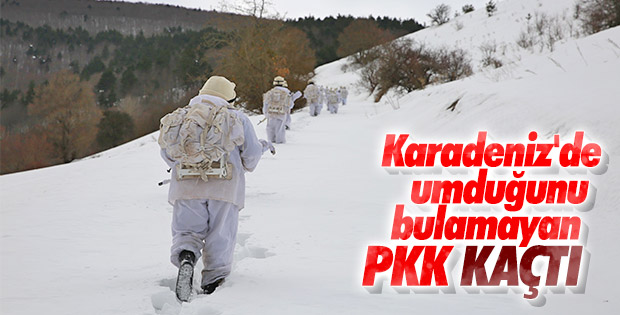 PKK, Karadeniz’de kış üstlenmesi yapamadı