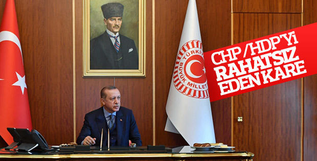 Meclis'te Erdoğan'ın oturduğu koltuk tartışıldı