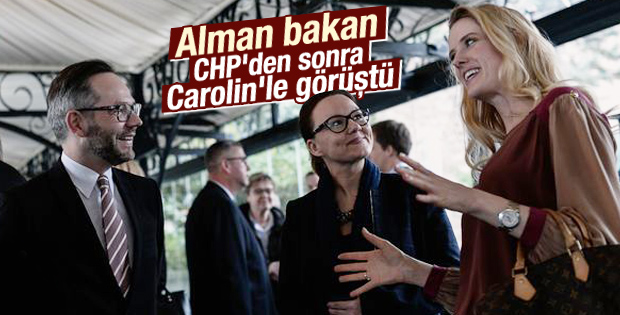 Alman Bakan Roth yemekte Carolin'le buluştu