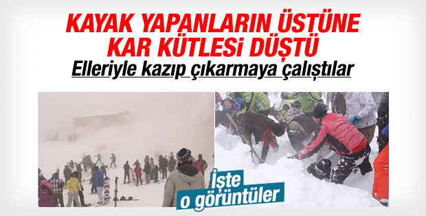 Kartepe'de kar faciası