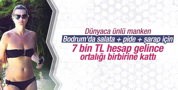 Kate Moss Bodrum'da olay çıkardı