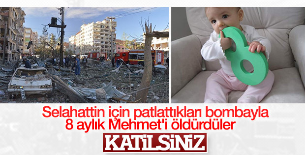 Diyarbakır'da PKK 8 aylık bebeği katletti