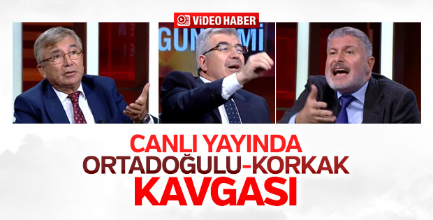 CNN Türk canlı yayınında Ortadoğulu ve korkak kavgası