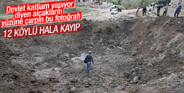 Patlama sonrası Tanışık Köyü'nden 12 kişi kayıp