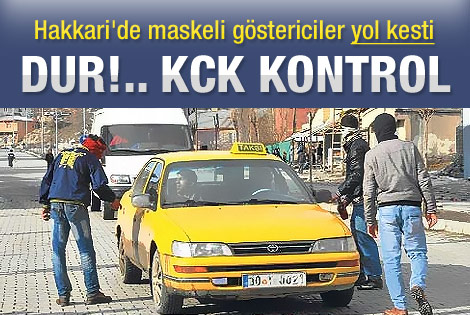KCK yol kesti kimlik kontrolü yaptı
