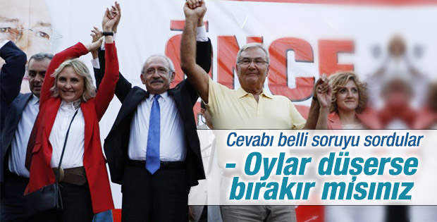 Kılıçdaroğlu'na soruldu: Oylar düşerse ayrılır mısınız