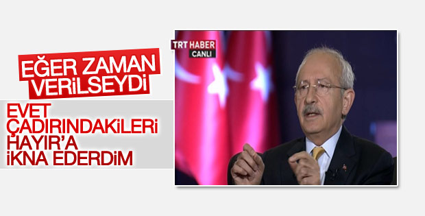 Kemal Kılıçdaroğlu evet çadırı ziyaretini anlattı
