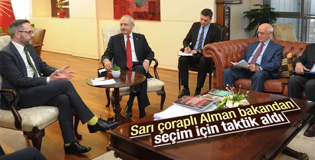 Alman Bakan Michael Roth Kılıçdaroğlu'nu ziyaret etti