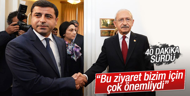 Kılıçdaroğlu Demirtaş'la görüşmesinin ardından konuştu