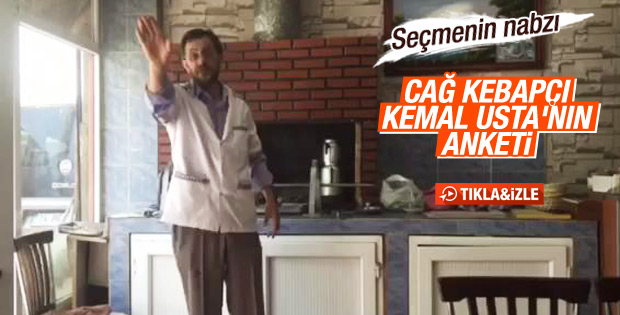 Seçmenin nabzı: Kebapçı Kemal Usta'nın anketi