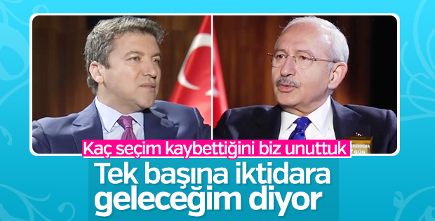 Kılıçdaroğlu CHP'yi tek başına iktidara taşımak istiyor