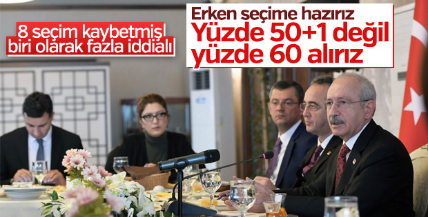 Kılıçdaroğlu'nun seçim hedefi
