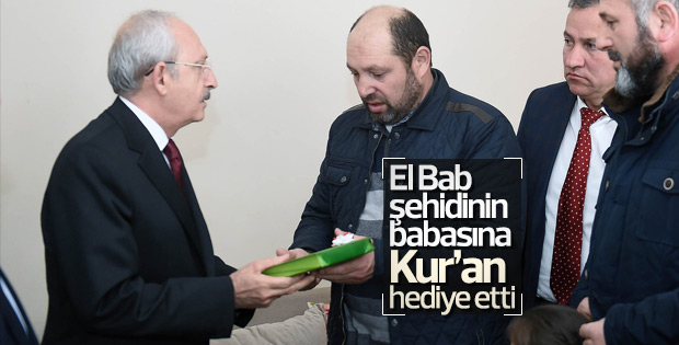 Kılıçdaroğlu'ndan şehit ailesine ziyaret