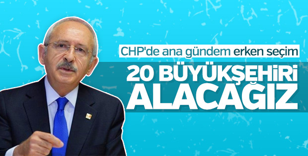 CHP'nin gündemi: Erken seçim