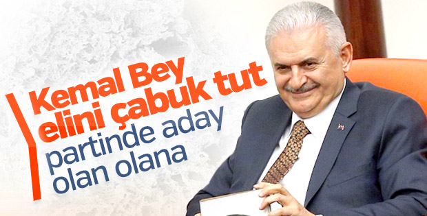Başbakan'dan Kılıçdaroğlu'na tavsiye: Elini çabuk tut