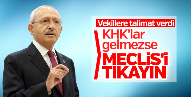 CHP Meclis'in çalışmasını engelleyecek